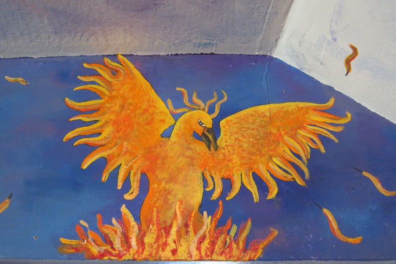 Jonny’s Mural (firebird detail)
