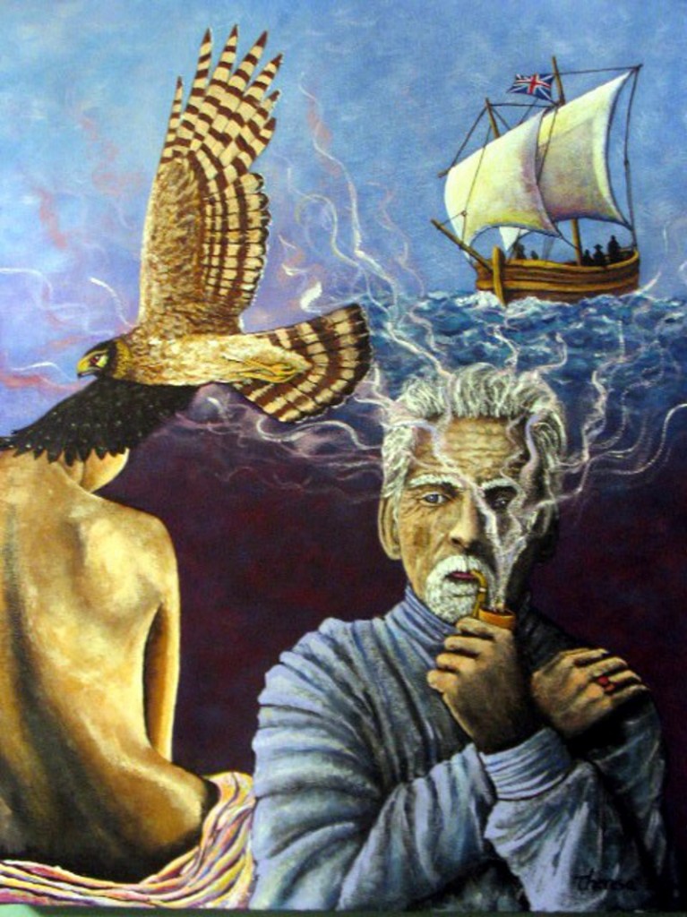 "Pipe Dreams" Fine Art Print Owl's Flight Art by Theresa Stahl