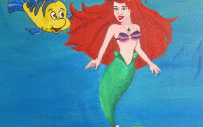 Olivia’s Mural (little mermaid detail)