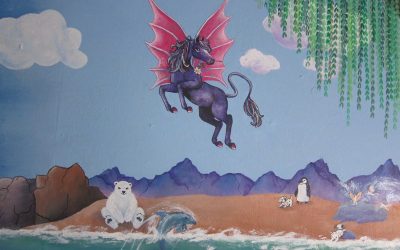 Olivia’s Mural (pegasus detail)