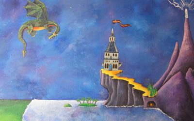 Jonny’s Mural (dragon & castle detail)