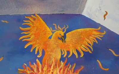 Jonny’s Mural (firebird detail)