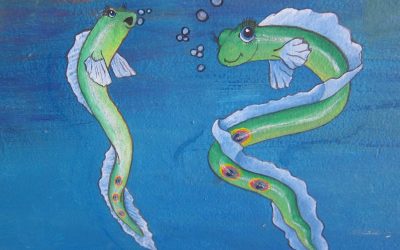 Olivia’s Mural (flutterfin detail)