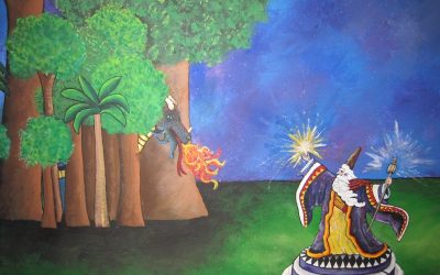 Jonny’s Mural (wizard detail)